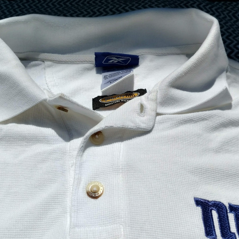 Three (3) Reebok New York Giants Polo Shirts-Large